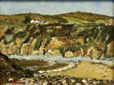 Church Bay, Anglesey by Keith Gardner, oil on board, sold Oct 2023