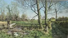 Untitled by Tony Wooding, 1994, oil on canvas, sold Oct 2023