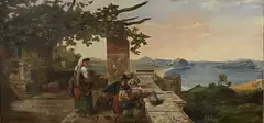 Classical style by S Anderson, oil on canvas, sold Oct 2023