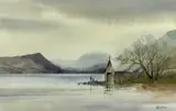 Llyn Dinas Gwynant Valley 2000 by David Weston, watercolour, offered Aug 2023
