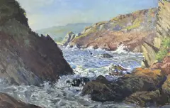 Untitled by Roy Stringfellow, oil on board, sold Aug 2023