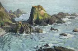 Untitled by Roy Stringfellow, oil on board, sold Aug 2023