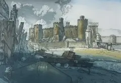Conwy Castle by Gordon Miles limited edition, print (other), offered Aug 2023