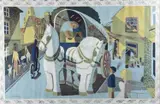 Baynard Press for School Prints Ltd lithograph – entitled ‘The Grey Horses by Tom Gentleman, lithograph, sold Aug 2023