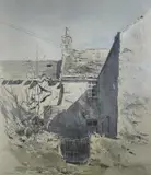 Back Gate by Keith Andrew limited edition, print, offered Aug 2023