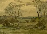 Untitled by Michael Brockway, watercolour, offered Aug 2023