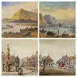 Watercolours by L. Lewis, watercolor, offered Aug 2023
