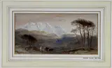 Snow covered by Edward Tucker, watercolour, sold Aug 2023