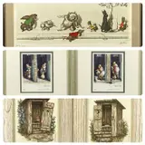 Hand coloured lithograph - A La Queue by Boris O'Klein, lithograph, sold Aug 2023