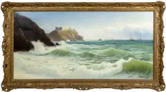 AKA Joseph Donahue oil on canvas by David James, 1887, oil on canvas, sold Jul 2023