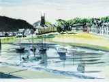 Early Morning, May, Aberaeron by John Julian Petts limited edition, print, sold Jul 2023