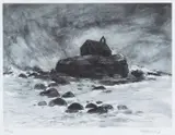 Aberffraw by Kyffin Williams Ra limited edition, lithograph, sold Jul 2023