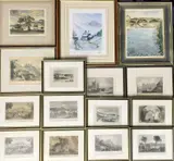 A COLLECTION - mainly local views including castles and by Th Century Hand Coloured Engravings, watercolour, sold Jul 2023