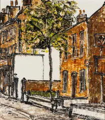 Untitled by Noel Gibson, oil on board, sold Jul 2023