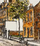 Untitled by Noel Gibson, oil on board, sold Jul 2023