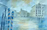Towards the Palayyo Balbi by Ronald Lowe, watercolour, offered Jul 2023