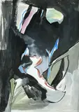 Night Figure by Lisa Carter-Grist, 2020, mixed media, sold Jun 2023