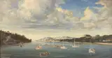 Deganwy and Llandudno to the background by Louis Jennings, 1968, oil on canvas, sold May 2023
