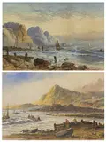 Watercolours by L. Lewis, watercolor, offered May 2023