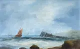 Untitled by Thomas Bush Hardy, 1897, oil on board, sold May 2023