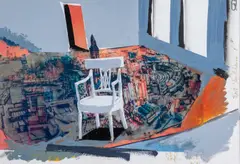 mixed media - Study for the Knowledge 6', 1991, signed and dated 91, by Stephen Farthing, mixed media, sold May 2023
