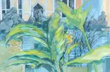 Venetian Garden III by Ronald Lowe, watercolour, sold May 2023