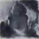 1986 by Glenn Sujo, pastel and charcoal, offered May 2023