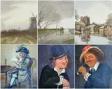 comprising WILLIAM TATTON WINTER R.B.A (1855-1928) 2 etchings with colour - 'A by Assorted Pictures, pencil, offered May 2023