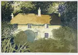 coloured lithograph, 'Hardy's Cottage', signed and numbered in pencil, by David Humphreys, lithograph, sold May 2023