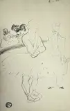 lithograph - 'The Show', 35 x 23cm Comments: lithograph laid by Henri de Toulouse-Lautrec, lithograph, sold May 2023