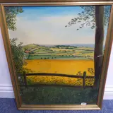 Sunny Morning - Landscape 2 by Laurence O'Toole, oil on canvas, sold Feb 2022