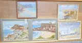 A series of five sketches in oils to include 'The Inner Harbour, Newlyn' and 'Digey Square, St Ives by Ernest Francis Pierce, oil, sold Feb 2022