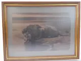 An original monochrome etching after his by Herbert Dicksee, etching, sold Feb 2022