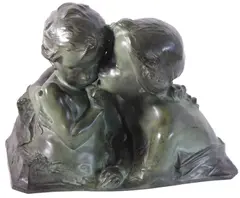 La Grande Soeur by Henri Pernot, bronze, sold Feb 2022