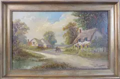 Near Chelmsford, Essex by W. Richards, oil on canvas, sold Dec 2021