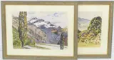 From Parnell, Auckland by Mark K Venables, watercolour and ink, sold Nov 2021