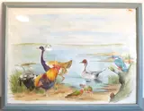 A large by Sabrina Siga, watercolour, sold Aug 2021