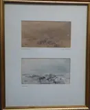 Wreckers on the Gower Coast by Edward Duncan, Pencil & Brown Washes, offered Aug 2021