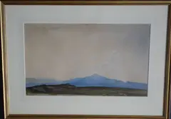 View near Arenig Fawr, Bala by Percy Lancaster, Watercolour, sold Aug 2021