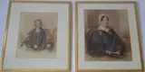 Both half-length and by George Richmond, 1843, Pencil and watercolour, offered Aug 2021