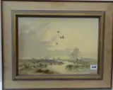 Sedgemoor’ signed & dated (19)’75 by Noel Dudley, Oil on canvas, sold Jun 2021
