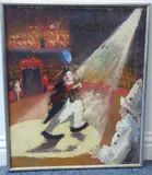 Circus Clowns by John Wynne-Morgan, Oil on canvas, offered Jun 2021