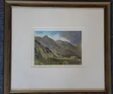 View at Llanberis, (Snowdonia, N by Malcolm Edwards, watercolour, sold Jun 2021