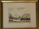 Across Llyn Nantlle Towards Snowdon by Elizabeth Haines, 1985, watercolour, sold Jun 2021