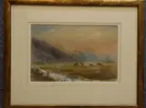 Harlech (?) by Keith Andrew, watercolour, sold Jun 2021