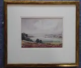 Fort Belan & Llanddwyn Lighthouse, Anglesey by William Selwyn, watercolour, sold Jun 2021