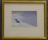 Ptarmigan in a Winter Landscape, Init by Philip Rickman, gouache, sold Jun 2021