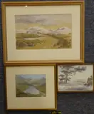 Llangaffo to Snowdonia by Philip Snow, watercolour, sold Jun 2021