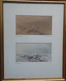 Wreckers on the Gower Coast by Edward Duncan, Pencil & Brown Washes, offered Jun 2021