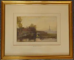 Salisbury by Robert Thorne Waite, Watercolour, sold Jun 2021